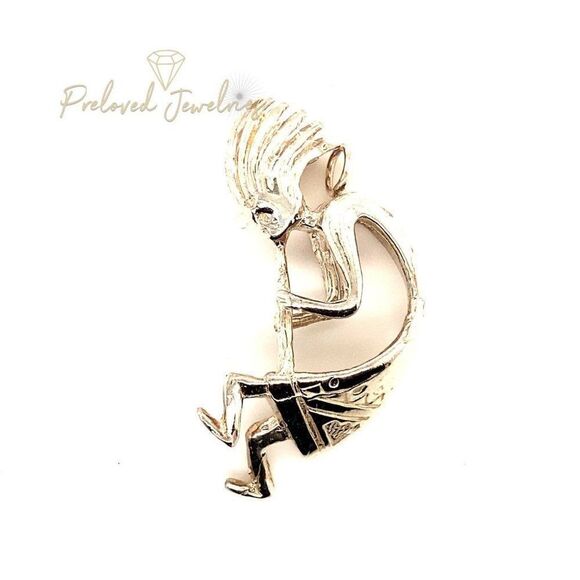 Sterling Kokopelli Pendant   - Picture 1 of 4